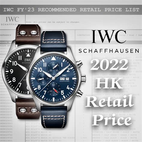 iwc price list hk|iwc price list.